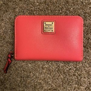 Dooney and Bourke Bubblegum Zip Around Wallet